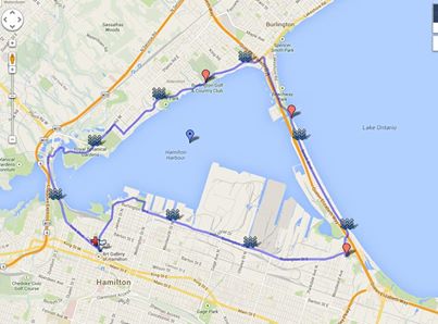 Here is the map quest view of our 30k route. 